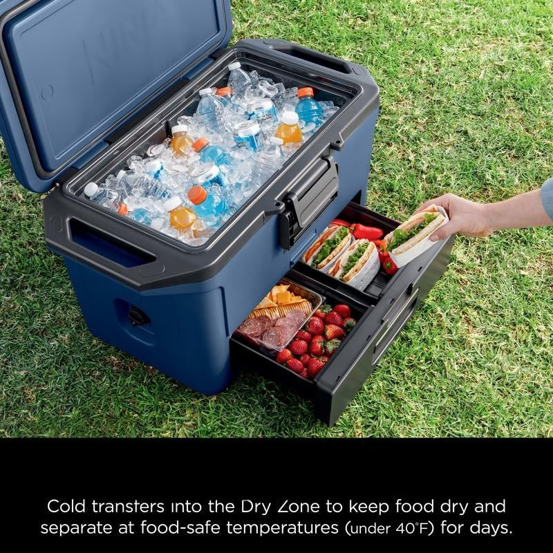 FrostVault 50qt Hard Cooler with Dry Zone