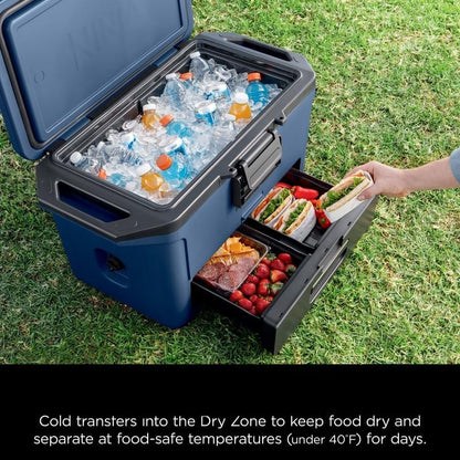 FrostVault 50qt Hard Cooler with Dry Zone