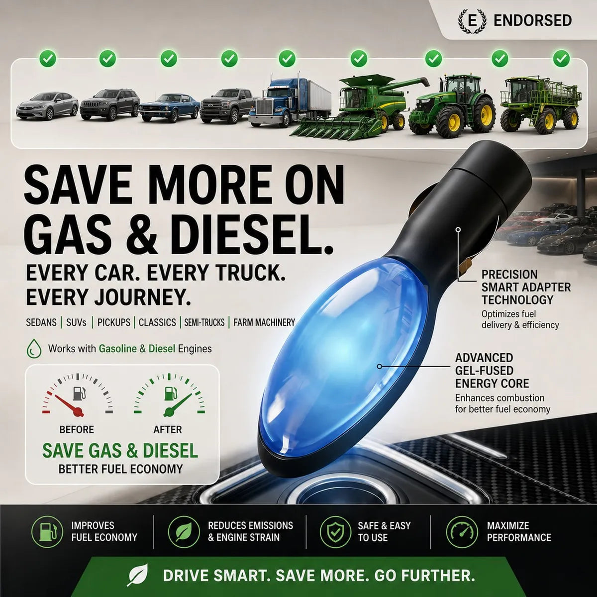 🔥 New Drop Plug-and-Play Fuel Saver: Drive Further, Improve Fuel Efficiency