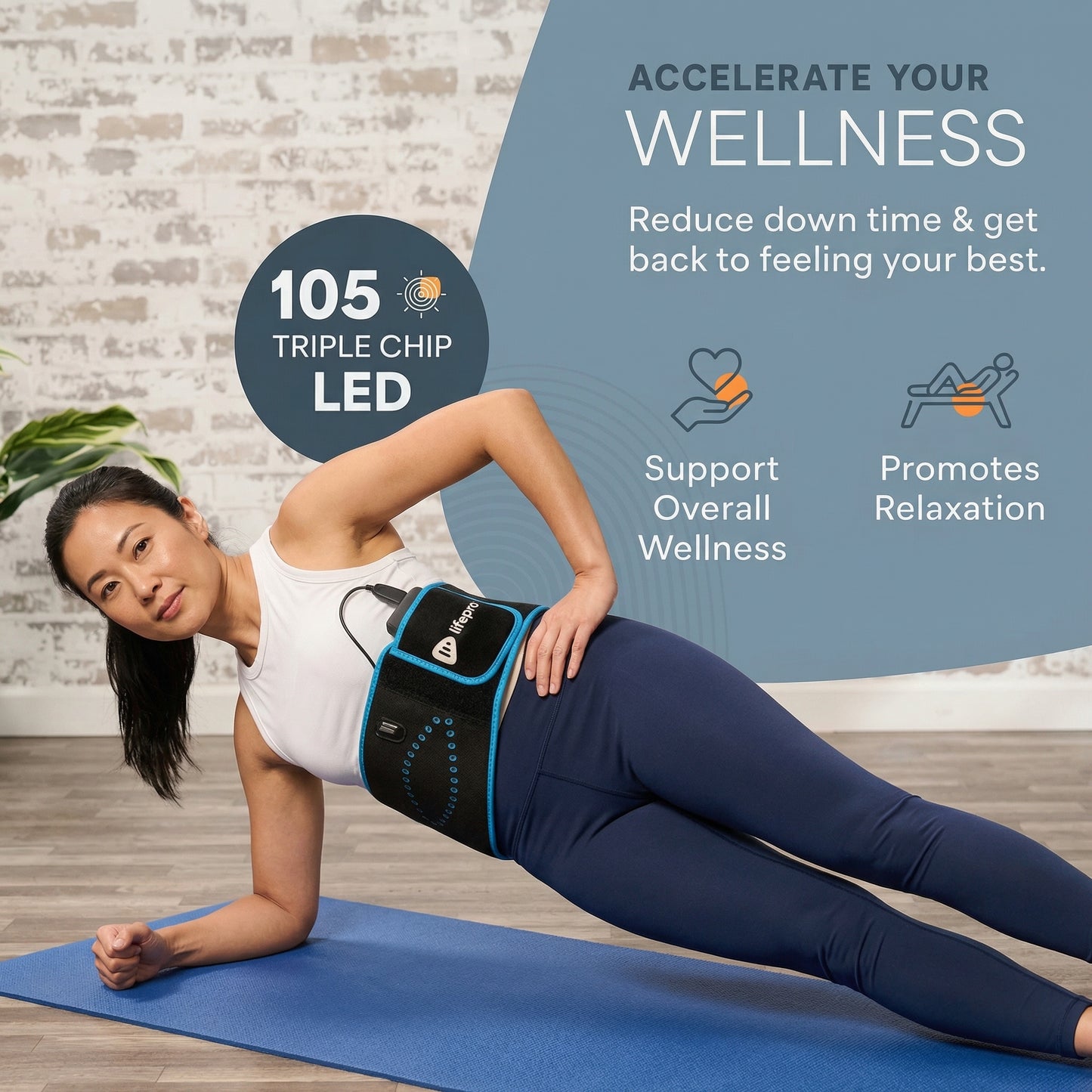 AllevaRed Red Light Therapy Belt