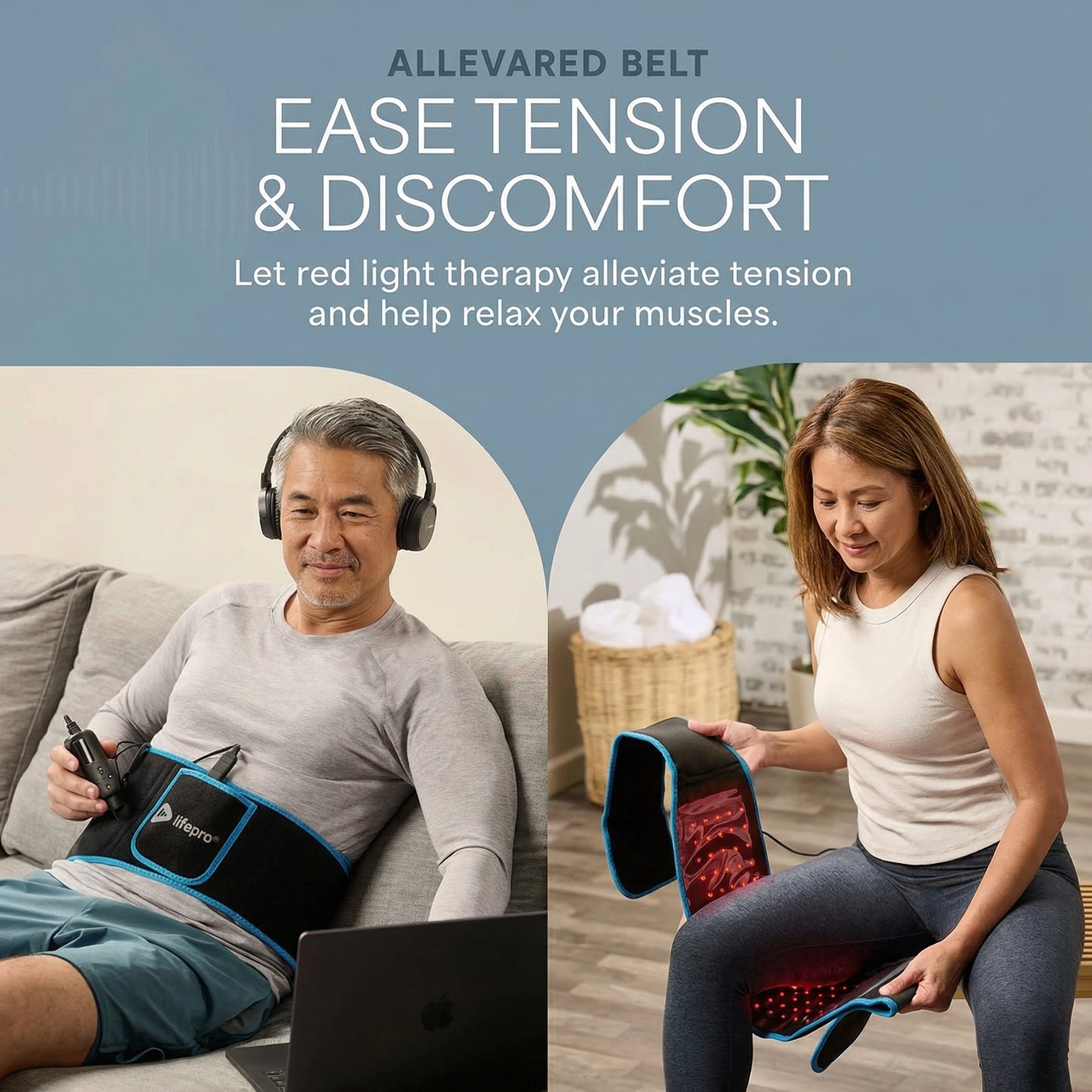 AllevaRed Red Light Therapy Belt
