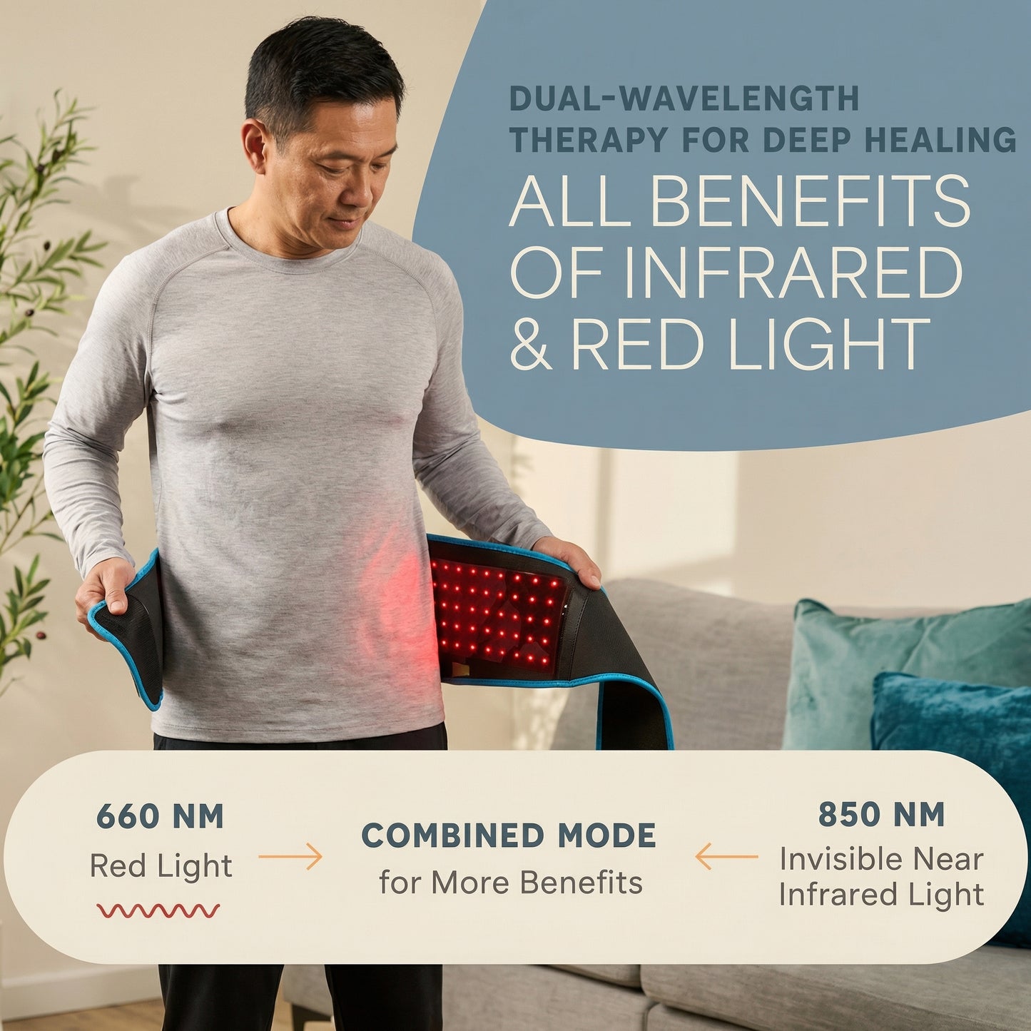 AllevaRed Red Light Therapy Belt