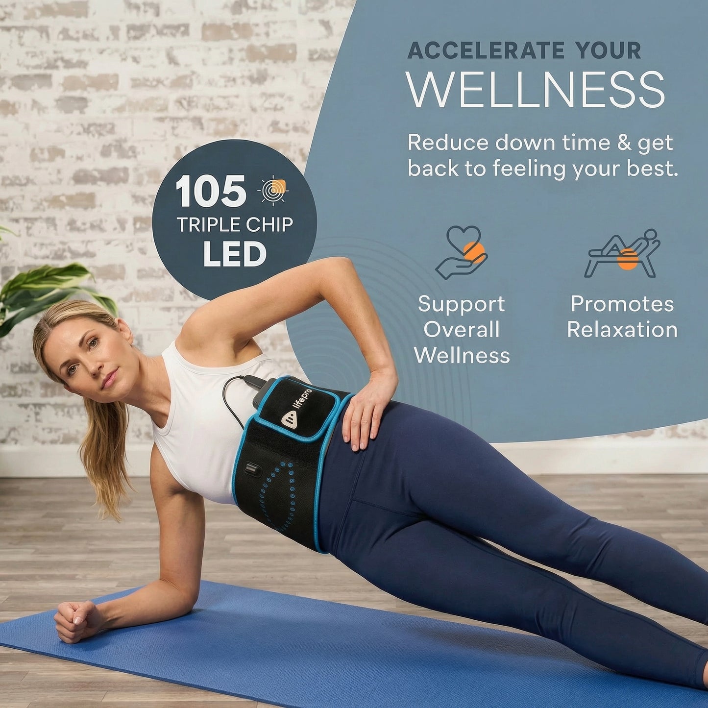 AllevaRed Red Light Therapy Belt